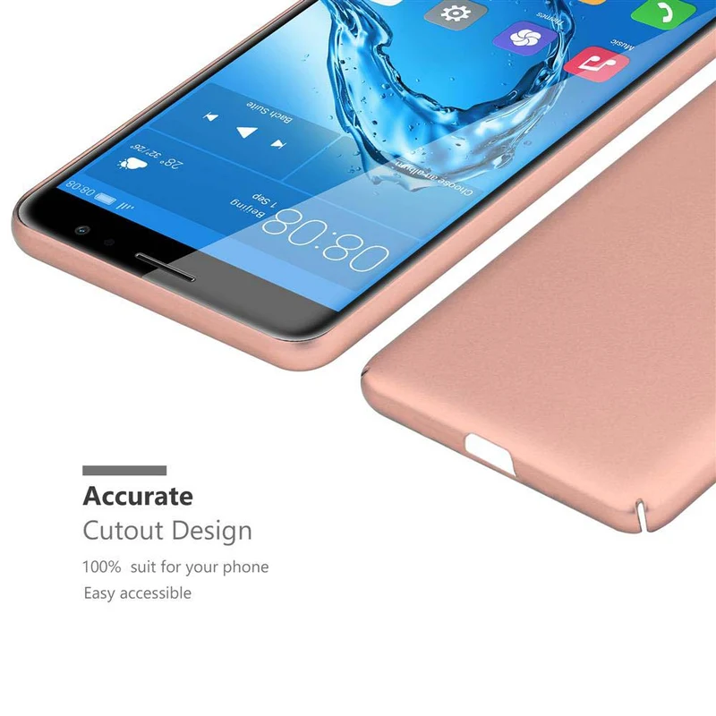 Cadorabo Hülle kompatibel mit Huawei NOVA PLUS Hard Case Schutzhülle in Metall Optik gegen Kratzer und Stöße