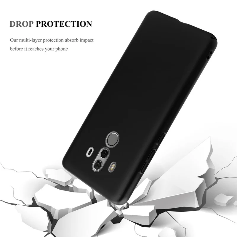 Cadorabo Hülle kompatibel mit Huawei MATE 10 PRO Hard Case Schutzhülle in Metall Optik gegen Kratzer und Stöße
