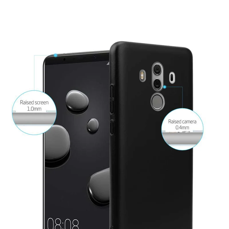 Cadorabo Hülle kompatibel mit Huawei MATE 10 PRO Hard Case Schutzhülle in Metall Optik gegen Kratzer und Stöße