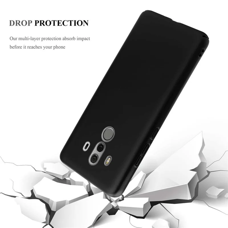 Cadorabo Hülle kompatibel mit Huawei MATE 10 PRO Hard Case Schutzhülle in Metall Optik gegen Kratzer und Stöße