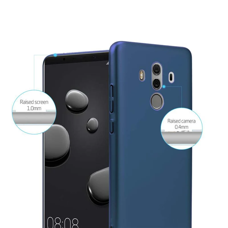 Cadorabo Hülle kompatibel mit Huawei MATE 10 PRO Hard Case Schutzhülle in Metall Optik gegen Kratzer und Stöße