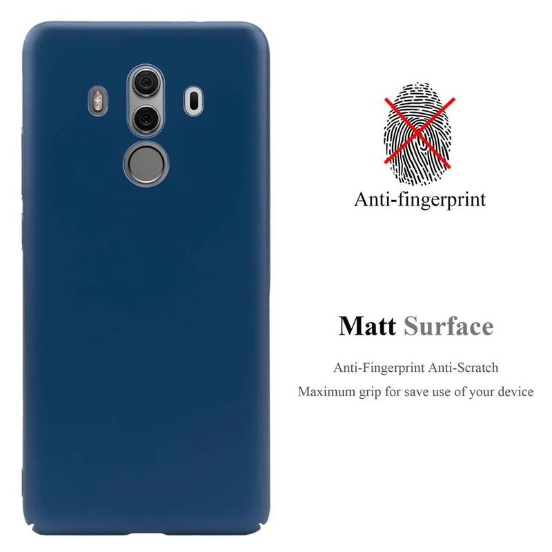 Cadorabo Hülle kompatibel mit Huawei MATE 10 PRO Hard Case Schutzhülle in Metall Optik gegen Kratzer und Stöße