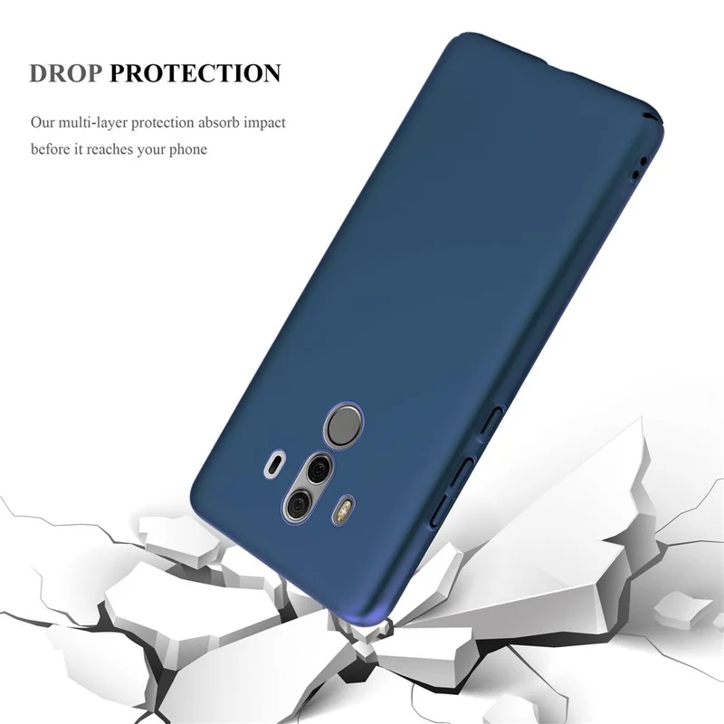 Cadorabo Hülle kompatibel mit Huawei MATE 10 PRO Hard Case Schutzhülle in Metall Optik gegen Kratzer und Stöße