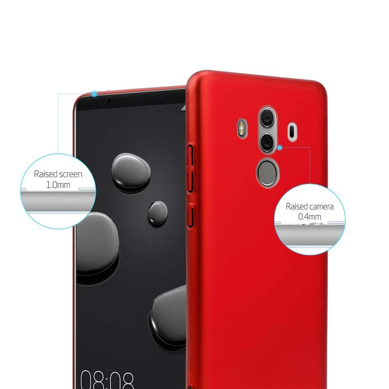Cadorabo Hülle kompatibel mit Huawei MATE 10 PRO Hard Case Schutzhülle in Metall Optik gegen Kratzer und Stöße
