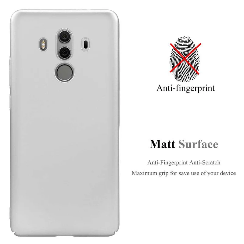 Cadorabo Hülle kompatibel mit Huawei MATE 10 PRO Hard Case Schutzhülle in Metall Optik gegen Kratzer und Stöße