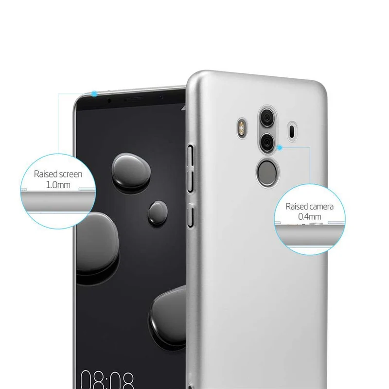 Cadorabo Hülle kompatibel mit Huawei MATE 10 PRO Hard Case Schutzhülle in Metall Optik gegen Kratzer und Stöße