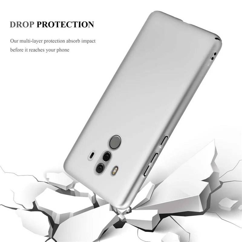 Cadorabo Hülle kompatibel mit Huawei MATE 10 PRO Hard Case Schutzhülle in Metall Optik gegen Kratzer und Stöße
