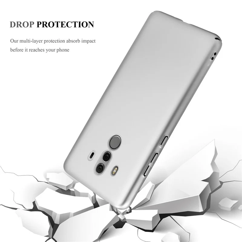 Cadorabo Hülle kompatibel mit Huawei MATE 10 PRO Hard Case Schutzhülle in Metall Optik gegen Kratzer und Stöße