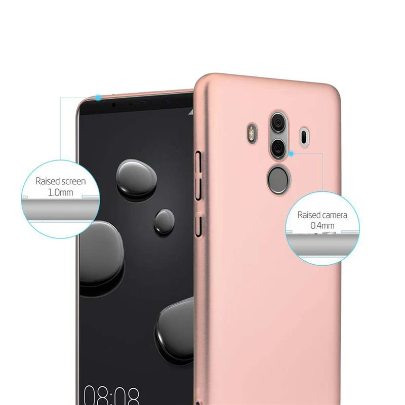 Cadorabo Hülle kompatibel mit Huawei MATE 10 PRO Hard Case Schutzhülle in Metall Optik gegen Kratzer und Stöße