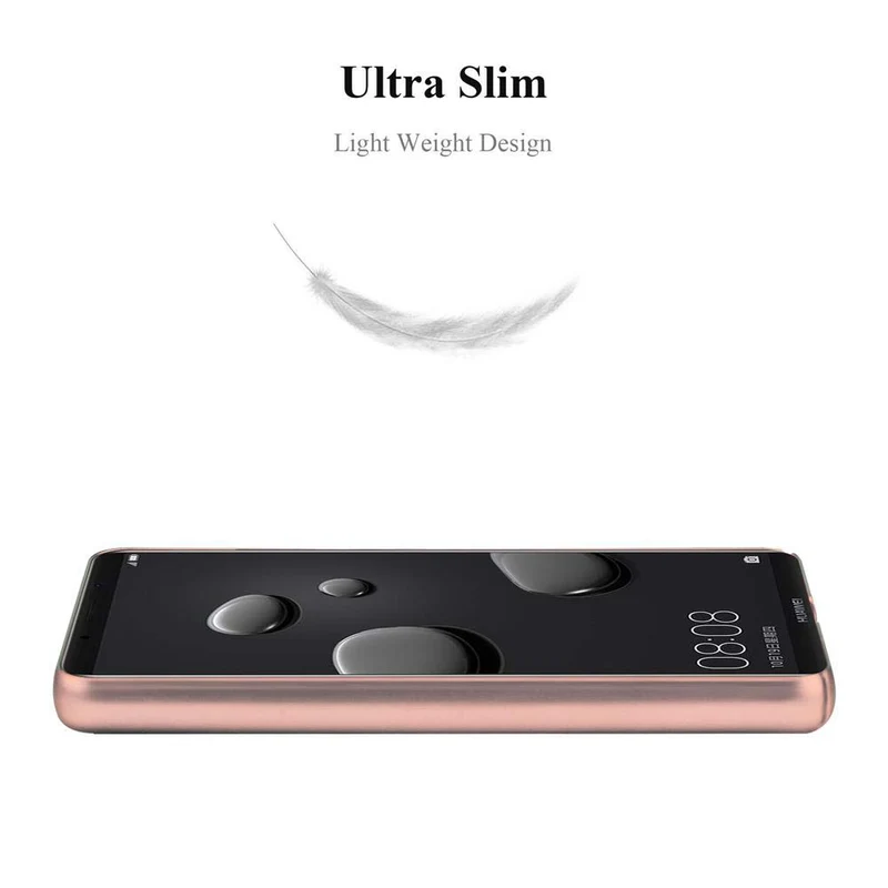 Cadorabo Hülle kompatibel mit Huawei MATE 10 PRO Hard Case Schutzhülle in Metall Optik gegen Kratzer und Stöße