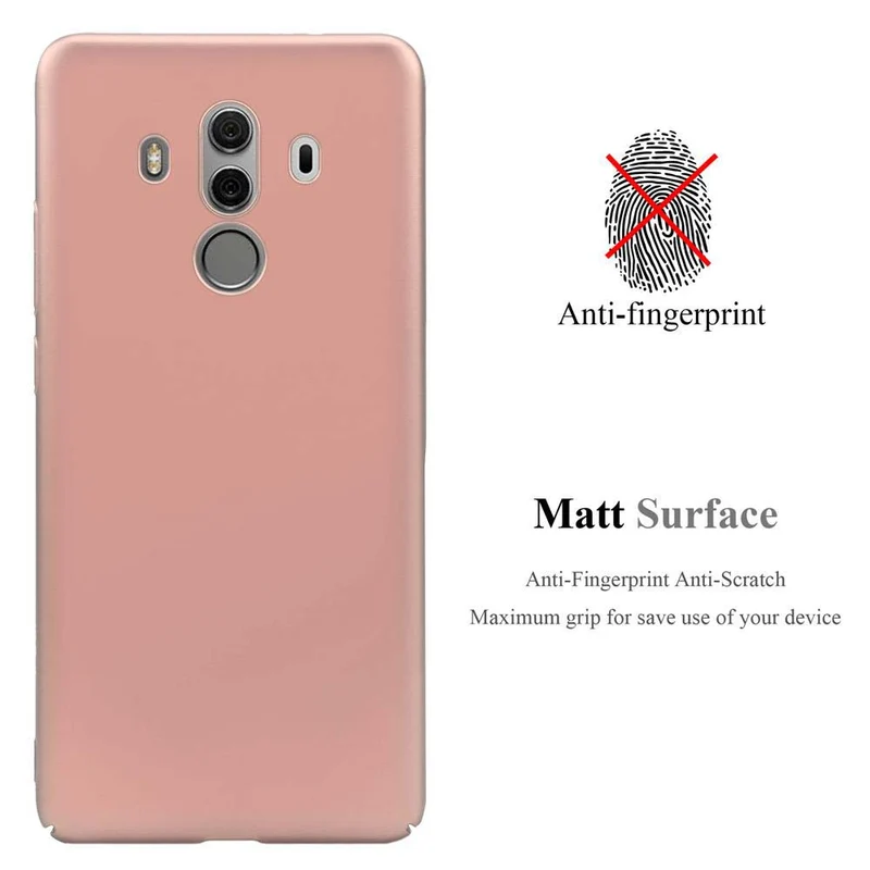 Cadorabo Hülle kompatibel mit Huawei MATE 10 PRO Hard Case Schutzhülle in Metall Optik gegen Kratzer und Stöße