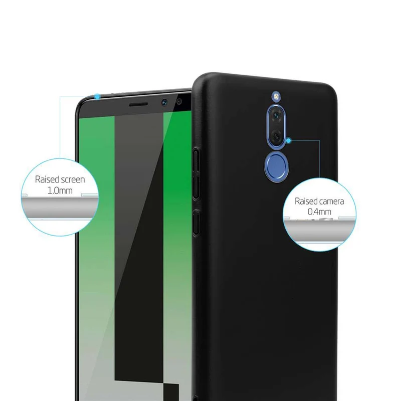 Cadorabo Hülle kompatibel mit Huawei MATE 10 LITE Hard Case Schutzhülle in Metall Optik gegen Kratzer und Stöße