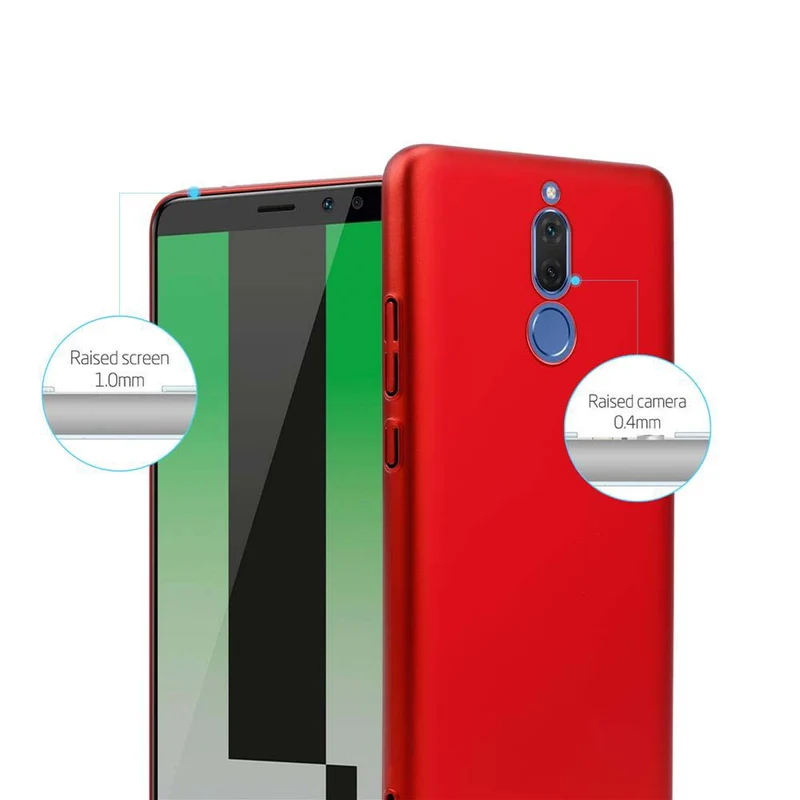 Cadorabo Hülle kompatibel mit Huawei MATE 10 LITE Hard Case Schutzhülle in Metall Optik gegen Kratzer und Stöße
