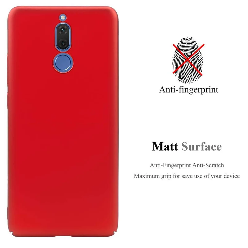 Cadorabo Hülle kompatibel mit Huawei MATE 10 LITE Hard Case Schutzhülle in Metall Optik gegen Kratzer und Stöße