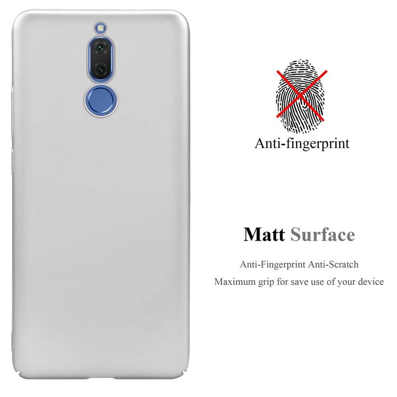 Cadorabo Hülle kompatibel mit Huawei MATE 10 LITE Hard Case Schutzhülle in Metall Optik gegen Kratzer und Stöße