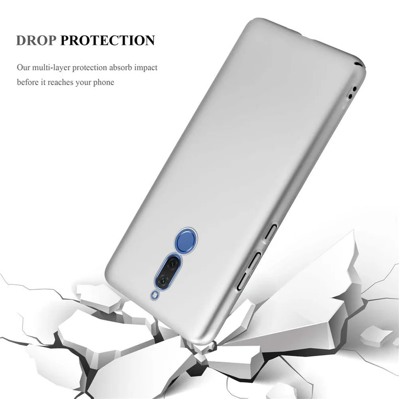Cadorabo Hülle kompatibel mit Huawei MATE 10 LITE Hard Case Schutzhülle in Metall Optik gegen Kratzer und Stöße