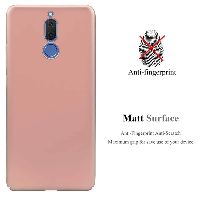 Cadorabo Hülle kompatibel mit Huawei MATE 10 LITE Hard Case Schutzhülle in Metall Optik gegen Kratzer und Stöße