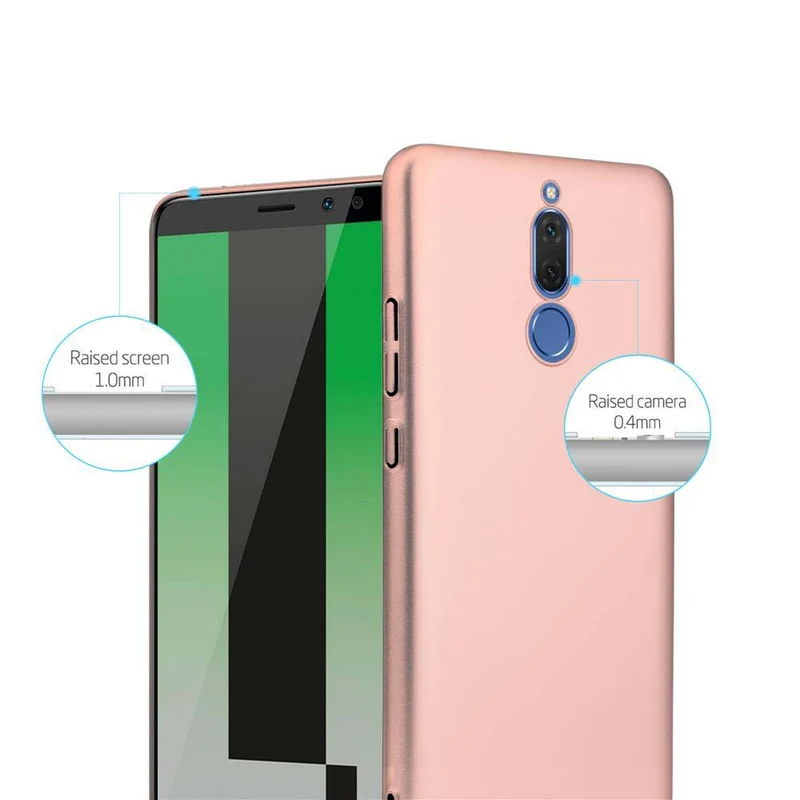 Cadorabo Hülle kompatibel mit Huawei MATE 10 LITE Hard Case Schutzhülle in Metall Optik gegen Kratzer und Stöße