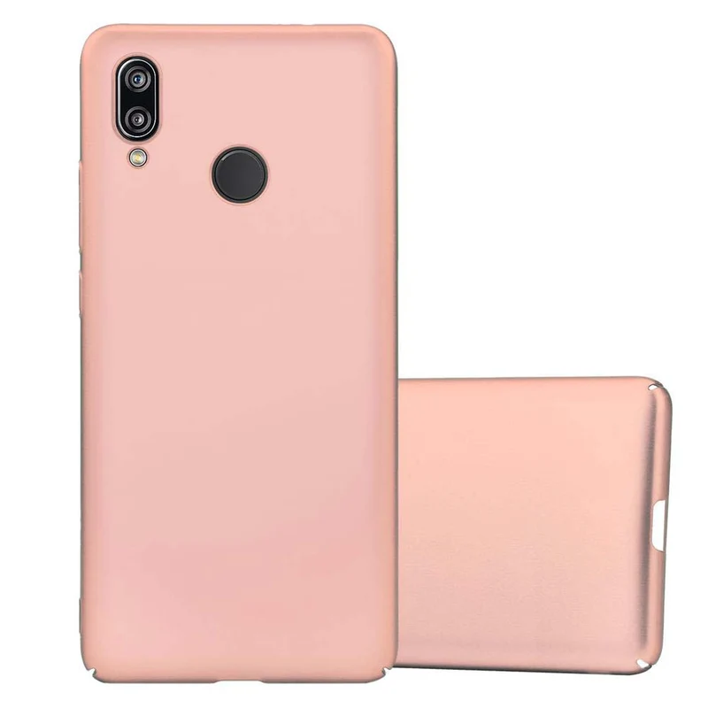 Cadorabo Hülle kompatibel mit Huawei P20 LITE 2018 / NOVA 3E Hard Case Schutzhülle in Metall Optik gegen Kratzer und Stöße
