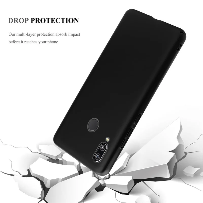 Cadorabo Hülle kompatibel mit Huawei P20 LITE 2018 / NOVA 3E Hard Case Schutzhülle in Metall Optik gegen Kratzer und Stöße