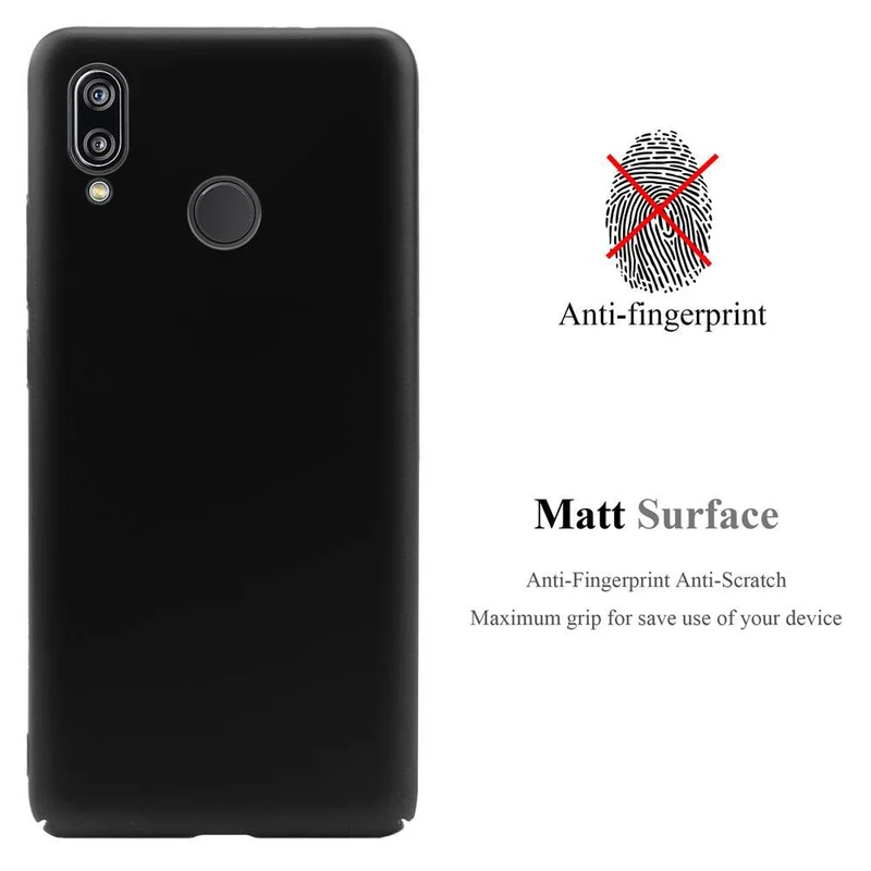 Cadorabo Hülle kompatibel mit Huawei P20 LITE 2018 / NOVA 3E Hard Case Schutzhülle in Metall Optik gegen Kratzer und Stöße