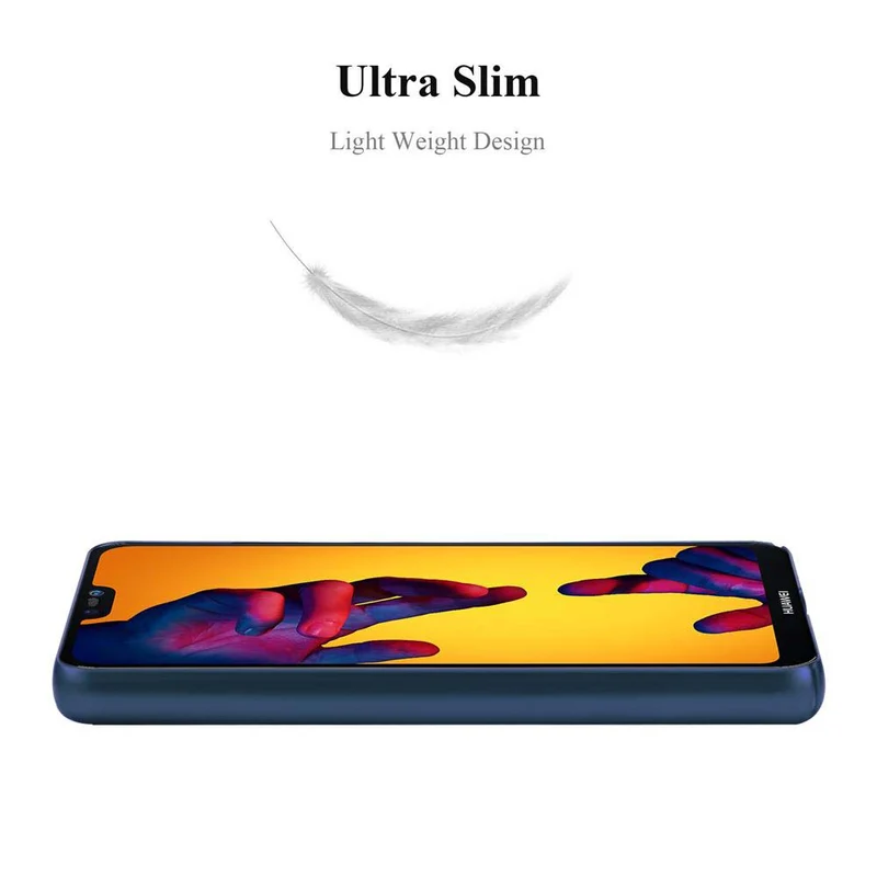 Cadorabo Hülle kompatibel mit Huawei P20 LITE 2018 / NOVA 3E Hard Case Schutzhülle in Metall Optik gegen Kratzer und Stöße