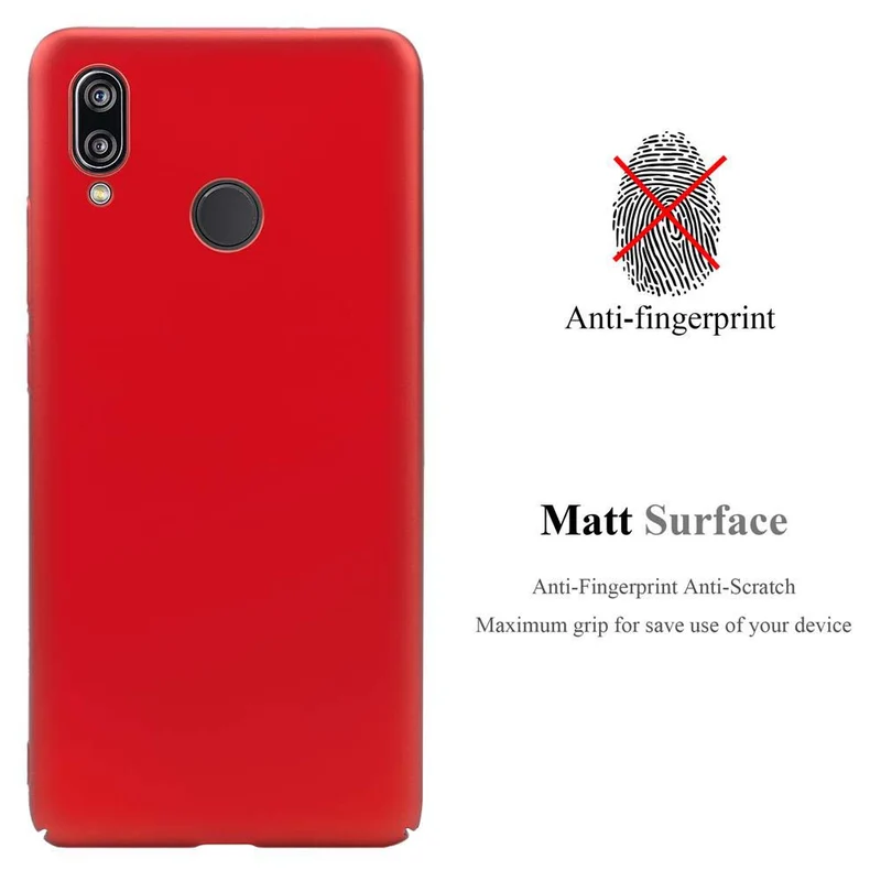 Cadorabo Hülle kompatibel mit Huawei P20 LITE 2018 / NOVA 3E Hard Case Schutzhülle in Metall Optik gegen Kratzer und Stöße