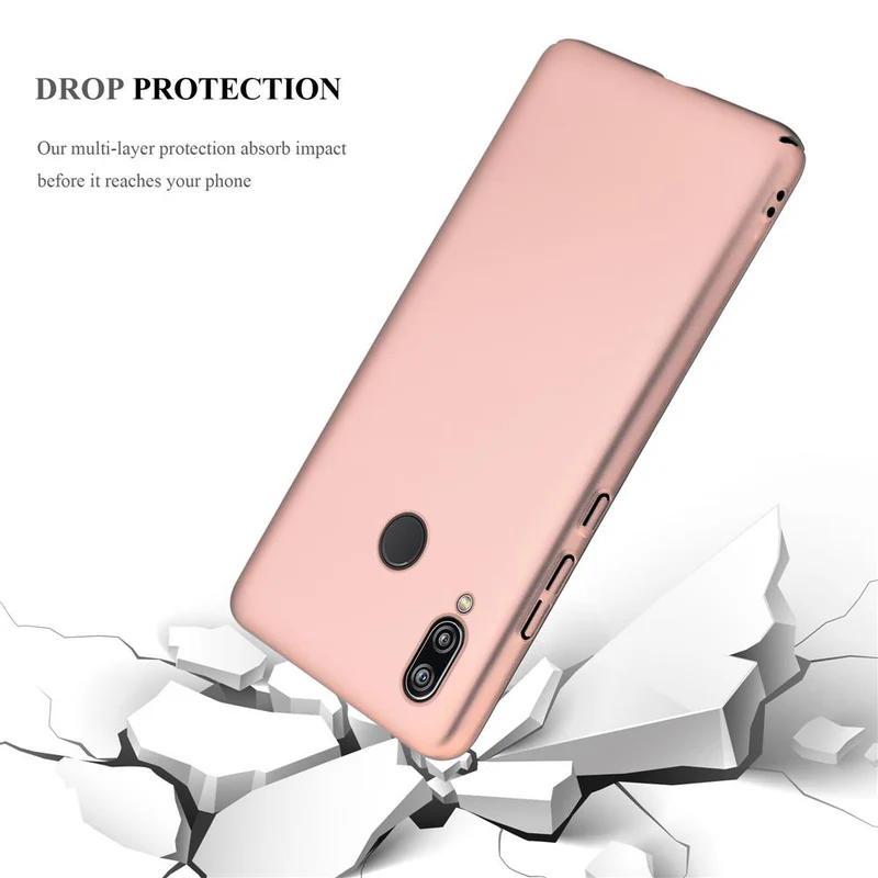 Cadorabo Hülle kompatibel mit Huawei P20 LITE 2018 / NOVA 3E Hard Case Schutzhülle in Metall Optik gegen Kratzer und Stöße