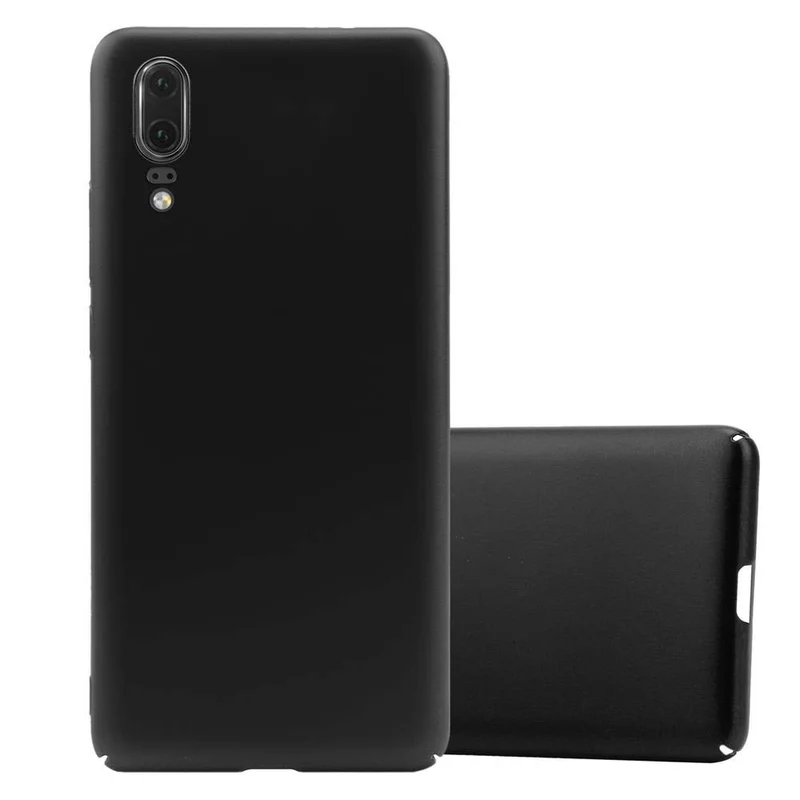 Cadorabo Hülle kompatibel mit Huawei P20 Hard Case Schutzhülle in Metall Optik gegen Kratzer und Stöße