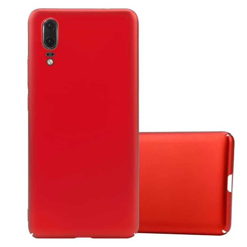 Cadorabo Hülle kompatibel mit Huawei P20 Hard Case Schutzhülle in Metall Optik gegen Kratzer und Stöße