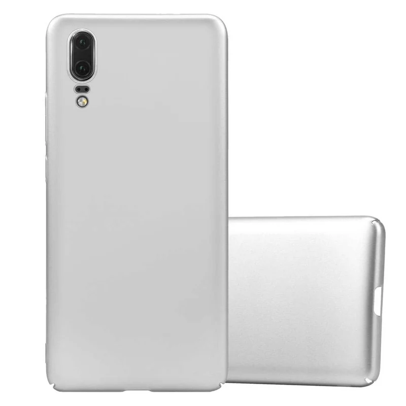 Cadorabo Hülle kompatibel mit Huawei P20 Hard Case Schutzhülle in Metall Optik gegen Kratzer und Stöße