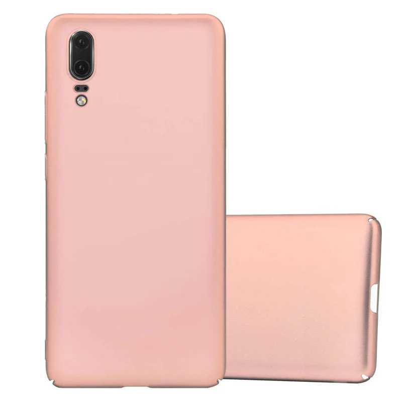 Cadorabo Hülle kompatibel mit Huawei P20 Hard Case Schutzhülle in Metall Optik gegen Kratzer und Stöße