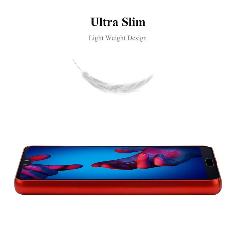 Cadorabo Hülle kompatibel mit Huawei P20 Hard Case Schutzhülle in Metall Optik gegen Kratzer und Stöße