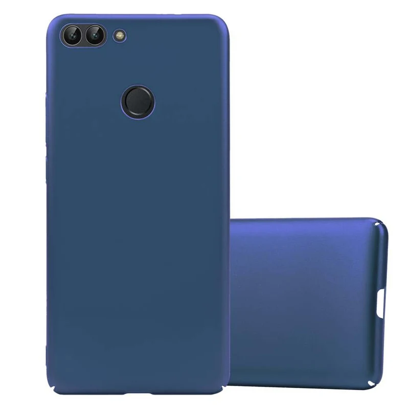 Cadorabo Hülle kompatibel mit Huawei P SMART 2018 / Enjoy 7S Hard Case Schutzhülle in Metall Optik gegen Kratzer und Stöße