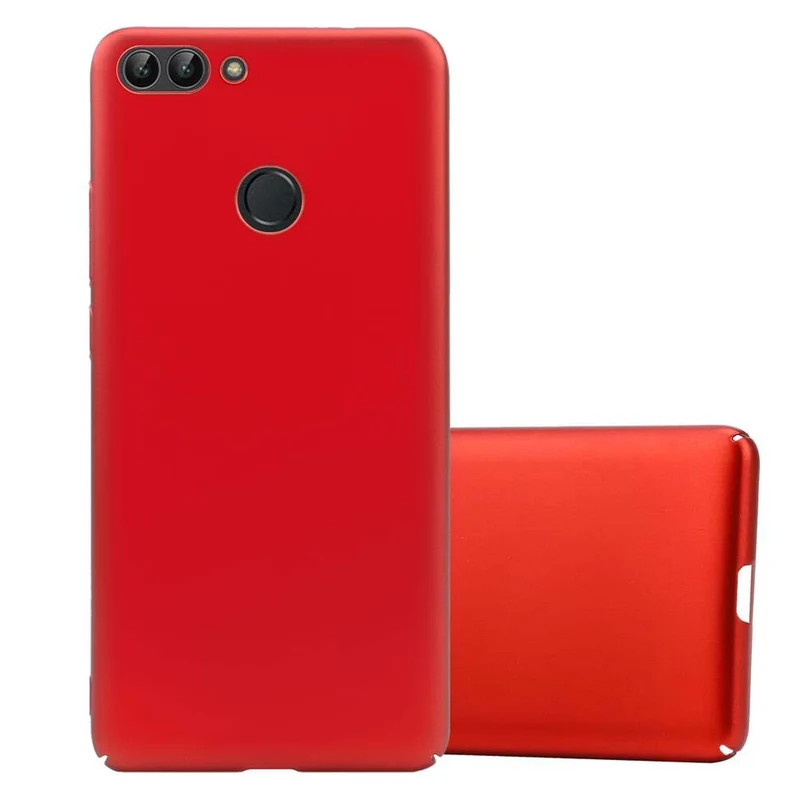 Cadorabo Hülle kompatibel mit Huawei P SMART 2018 / Enjoy 7S Hard Case Schutzhülle in Metall Optik gegen Kratzer und Stöße