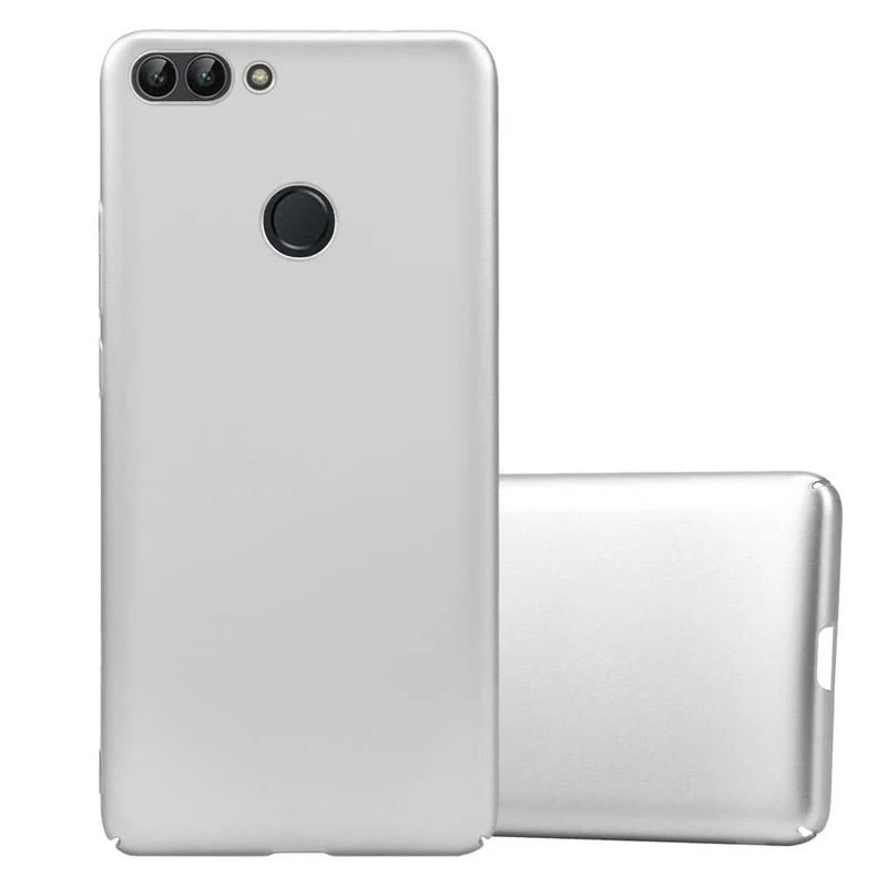 Cadorabo Hülle kompatibel mit Huawei P SMART 2018 / Enjoy 7S Hard Case Schutzhülle in Metall Optik gegen Kratzer und Stöße
