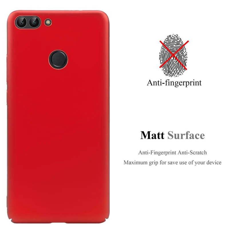 Cadorabo Hülle kompatibel mit Huawei P SMART 2018 / Enjoy 7S Hard Case Schutzhülle in Metall Optik gegen Kratzer und Stöße