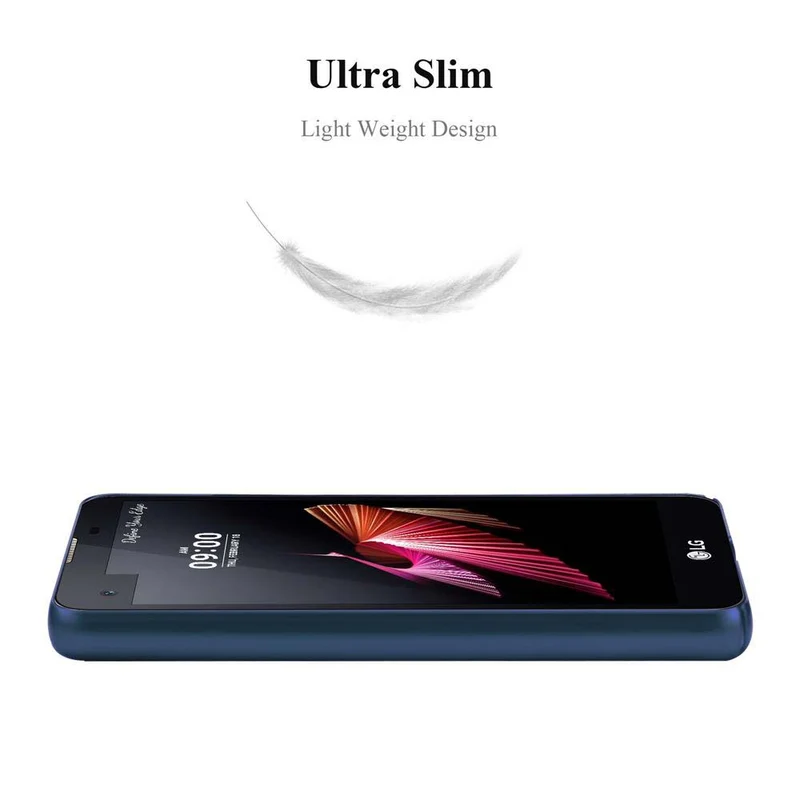 Cadorabo Hülle kompatibel mit LG X SCREEN Hard Case Schutzhülle in Metall Optik gegen Kratzer und Stöße