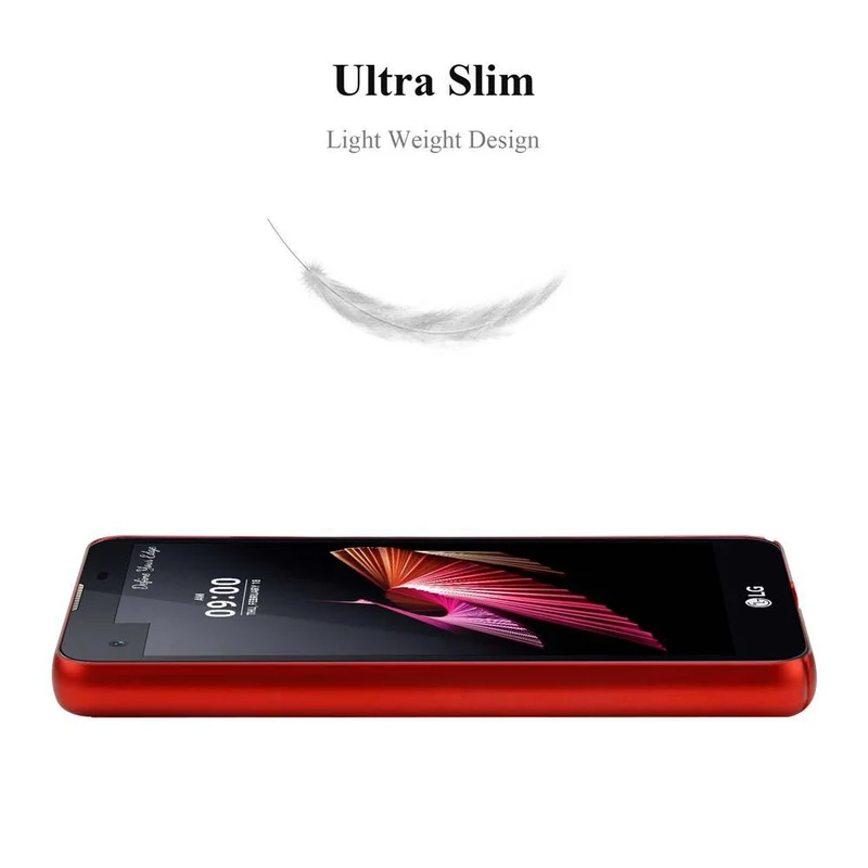 Cadorabo Hülle kompatibel mit LG X SCREEN Hard Case Schutzhülle in Metall Optik gegen Kratzer und Stöße