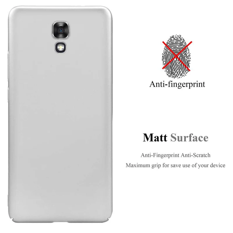 Cadorabo Hülle kompatibel mit LG X SCREEN Hard Case Schutzhülle in Metall Optik gegen Kratzer und Stöße