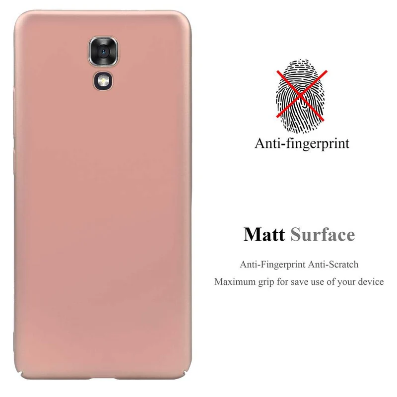 Cadorabo Hülle kompatibel mit LG X SCREEN Hard Case Schutzhülle in Metall Optik gegen Kratzer und Stöße