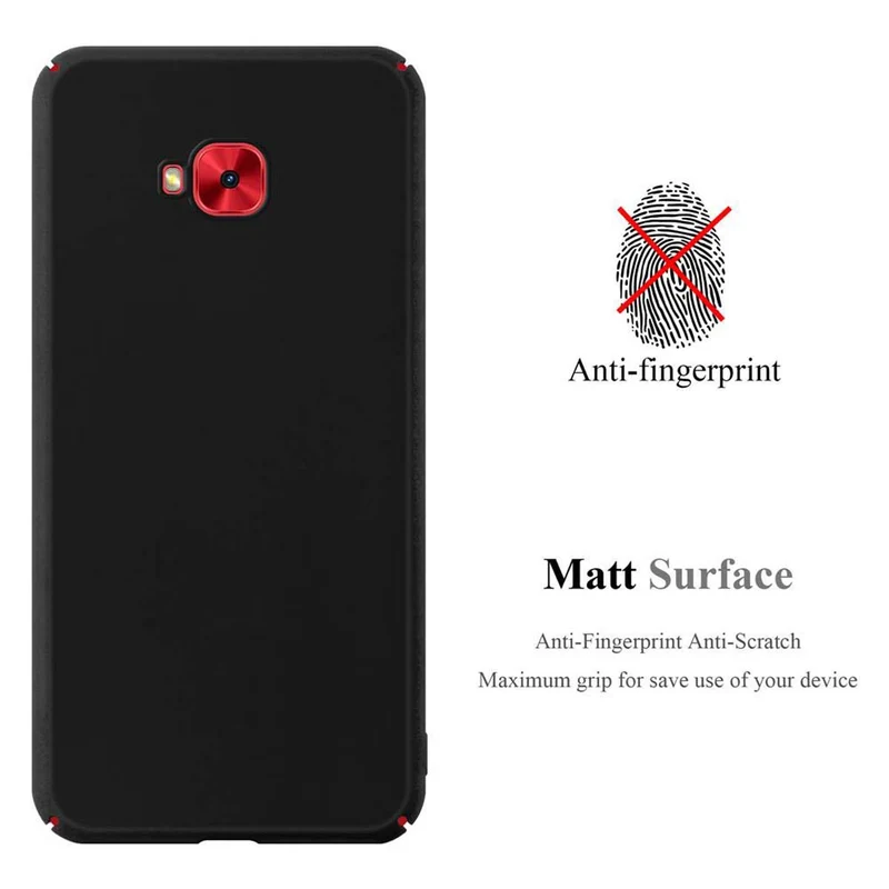 Cadorabo Hülle kompatibel mit Asus ZenFone 4 Selfie PRO Hard Case Schutzhülle in Metall Optik gegen Kratzer und Stöße
