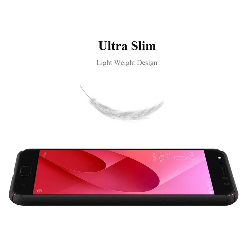 Cadorabo Hülle kompatibel mit Asus ZenFone 4 Selfie PRO Hard Case Schutzhülle in Metall Optik gegen Kratzer und Stöße