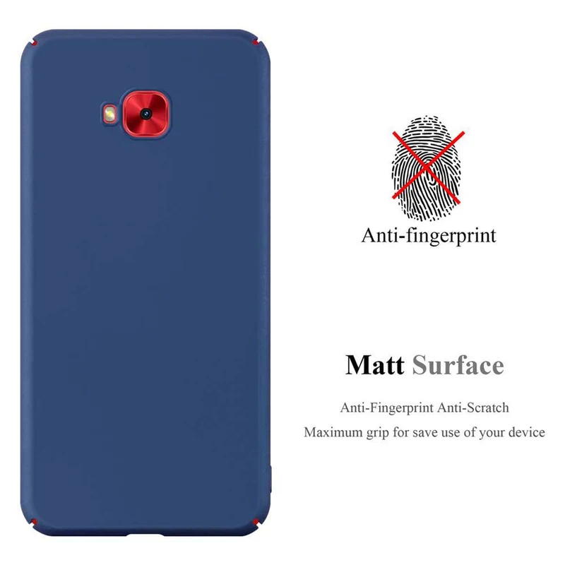 Cadorabo Hülle kompatibel mit Asus ZenFone 4 Selfie PRO Hard Case Schutzhülle in Metall Optik gegen Kratzer und Stöße