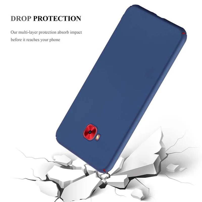Cadorabo Hülle kompatibel mit Asus ZenFone 4 Selfie PRO Hard Case Schutzhülle in Metall Optik gegen Kratzer und Stöße
