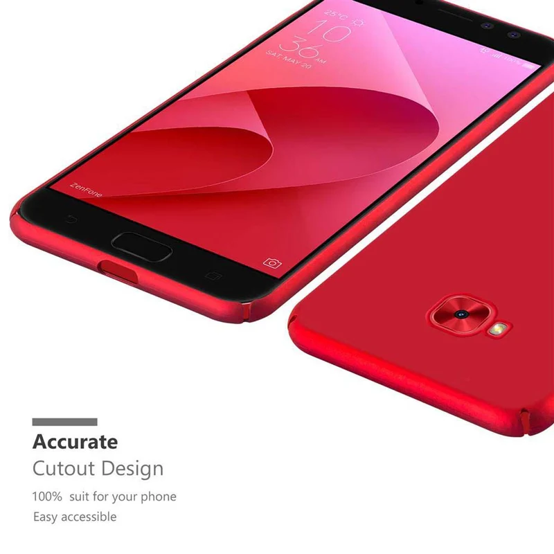 Cadorabo Hülle kompatibel mit Asus ZenFone 4 Selfie PRO Hard Case Schutzhülle in Metall Optik gegen Kratzer und Stöße