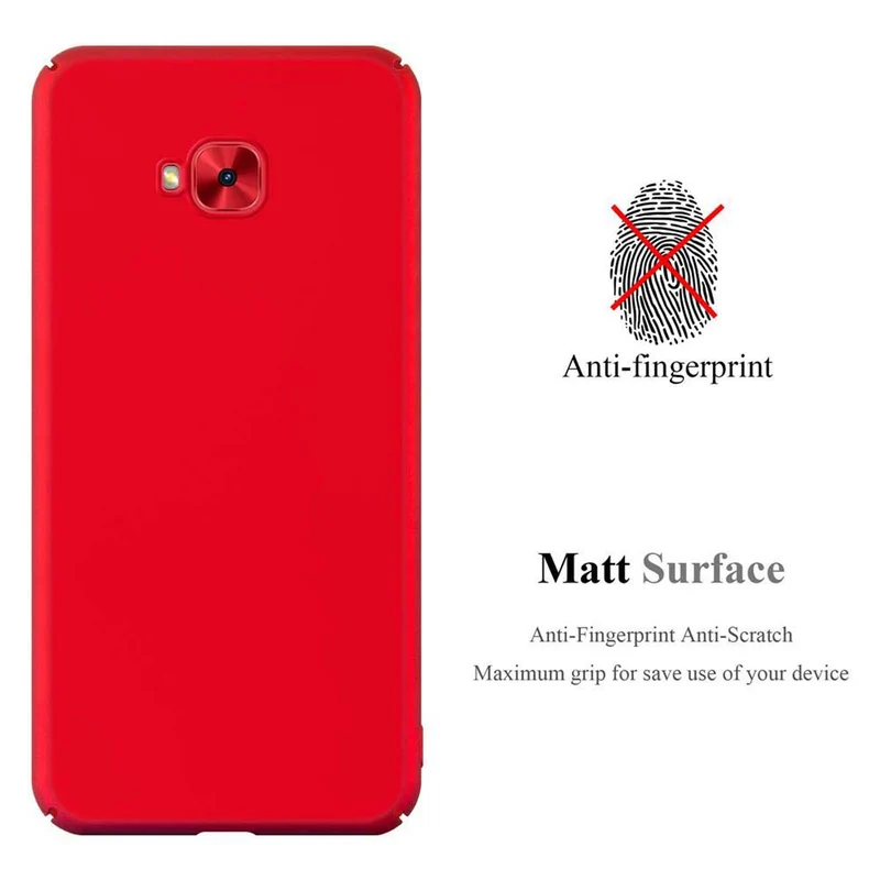 Cadorabo Hülle kompatibel mit Asus ZenFone 4 Selfie PRO Hard Case Schutzhülle in Metall Optik gegen Kratzer und Stöße