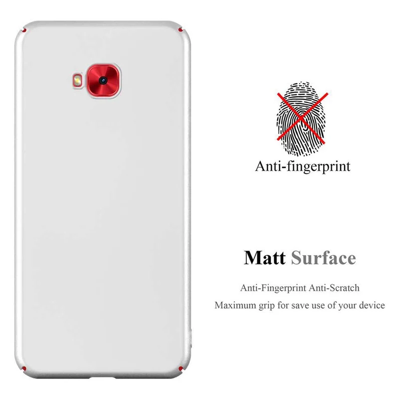 Cadorabo Hülle kompatibel mit Asus ZenFone 4 Selfie PRO Hard Case Schutzhülle in Metall Optik gegen Kratzer und Stöße