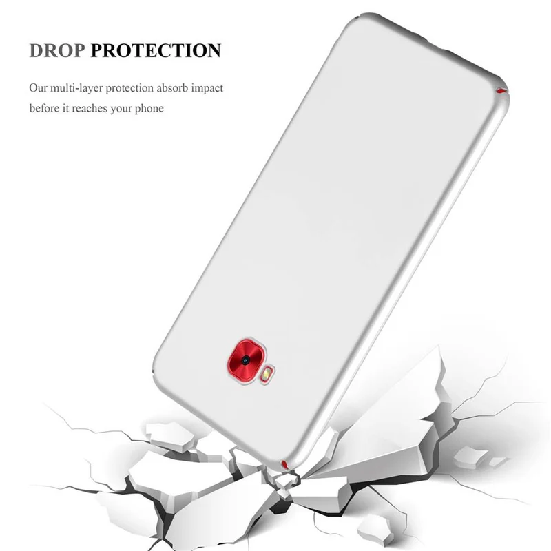 Cadorabo Hülle kompatibel mit Asus ZenFone 4 Selfie PRO Hard Case Schutzhülle in Metall Optik gegen Kratzer und Stöße