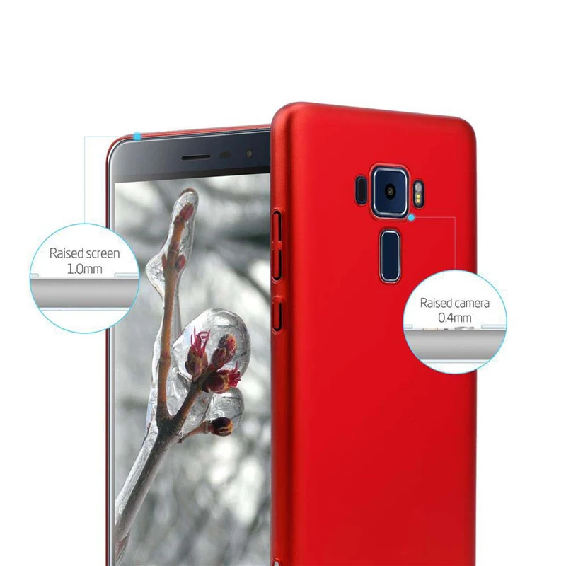 Cadorabo Hülle kompatibel mit Asus ZenFone 3 (5.2 Zoll) Hard Case Schutzhülle in Metall Optik gegen Kratzer und Stöße